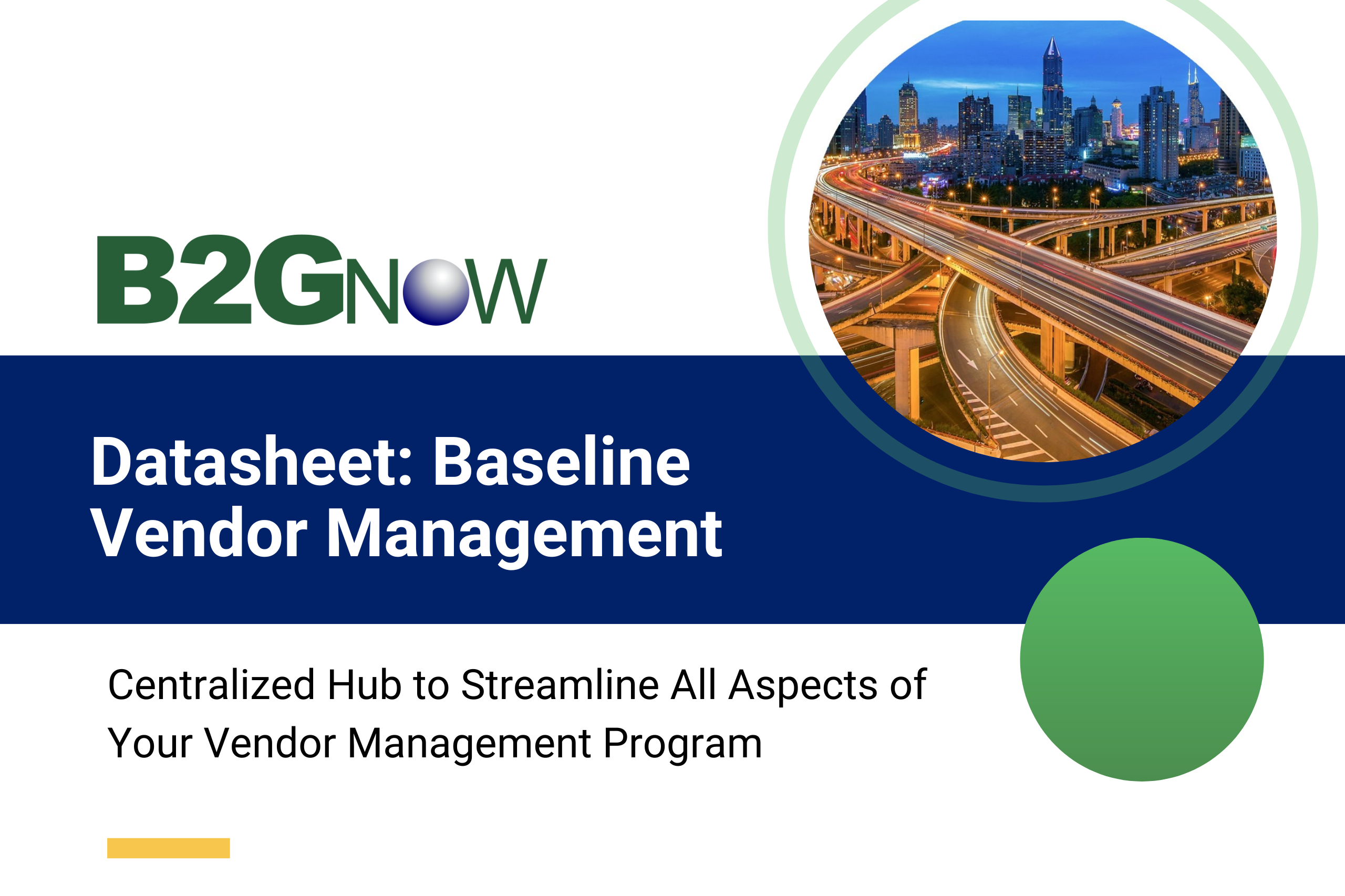 Datasheet: Baseline Vendor Management