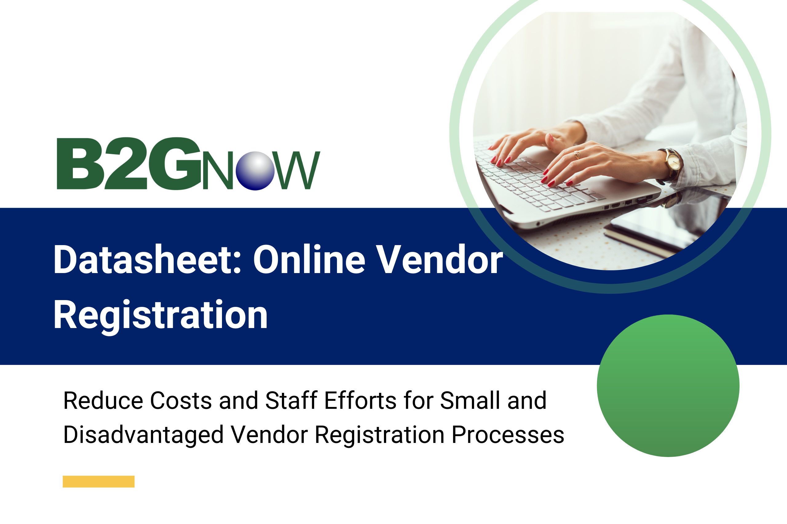 Datasheet: Online Vendor Registration